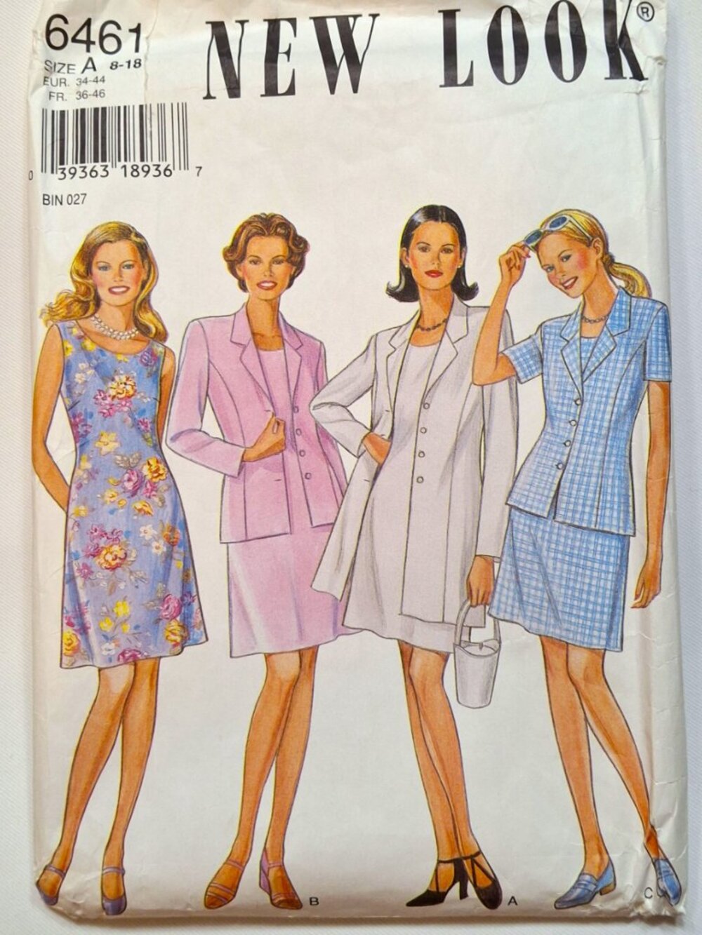 New Look 6461 Sz 8-18 Dress Jacket Duster Coat Suit Set Pattern Cut to Sz18